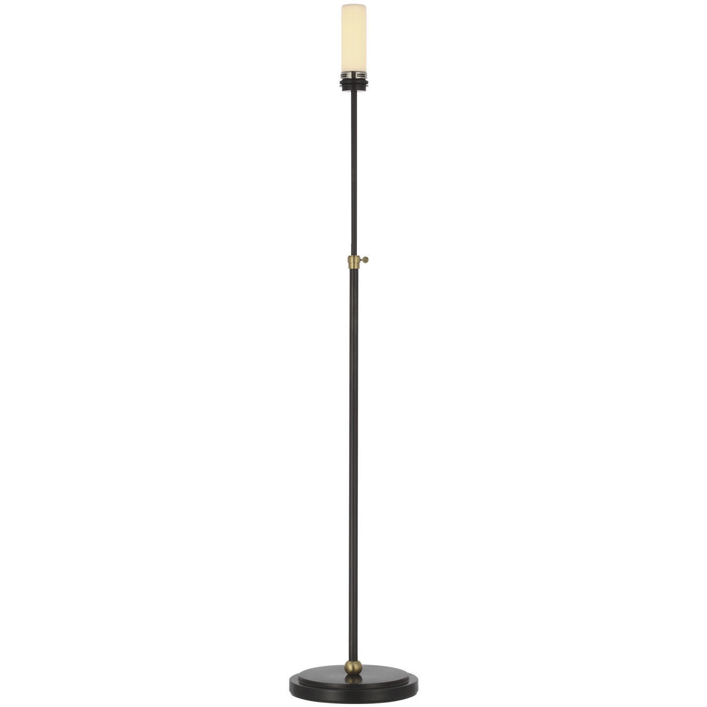 Thomas O'Brien Bryant 44.25 inch 4.6 watt Bronze and Hand-Rubbed Antique Brass Adjustable Cordless Floor Lamp Portable Light