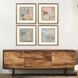 Chateau Beachside Gray and Green and Multi and Pink Framed Art