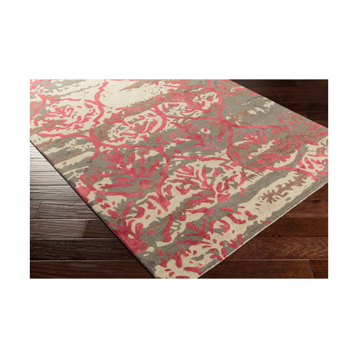 Pacific 96 X 60 inch Medium Gray Indoor Area Rug, Rectangle