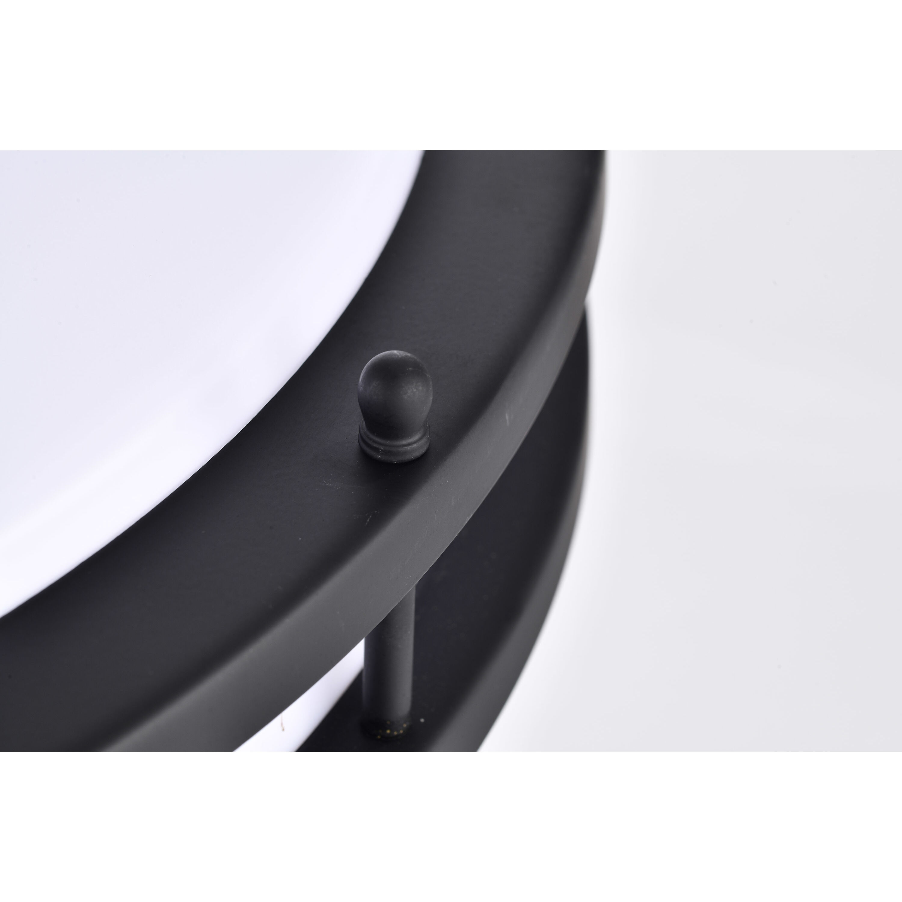 Glamour LED 17 inch Matte Black Flush Mount Ceiling Light