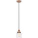 Edison Bell LED 5 inch Antique Copper Mini Pendant Ceiling Light