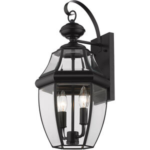Westover 2 Light 20.25 inch Black Outdoor Wall Sconce