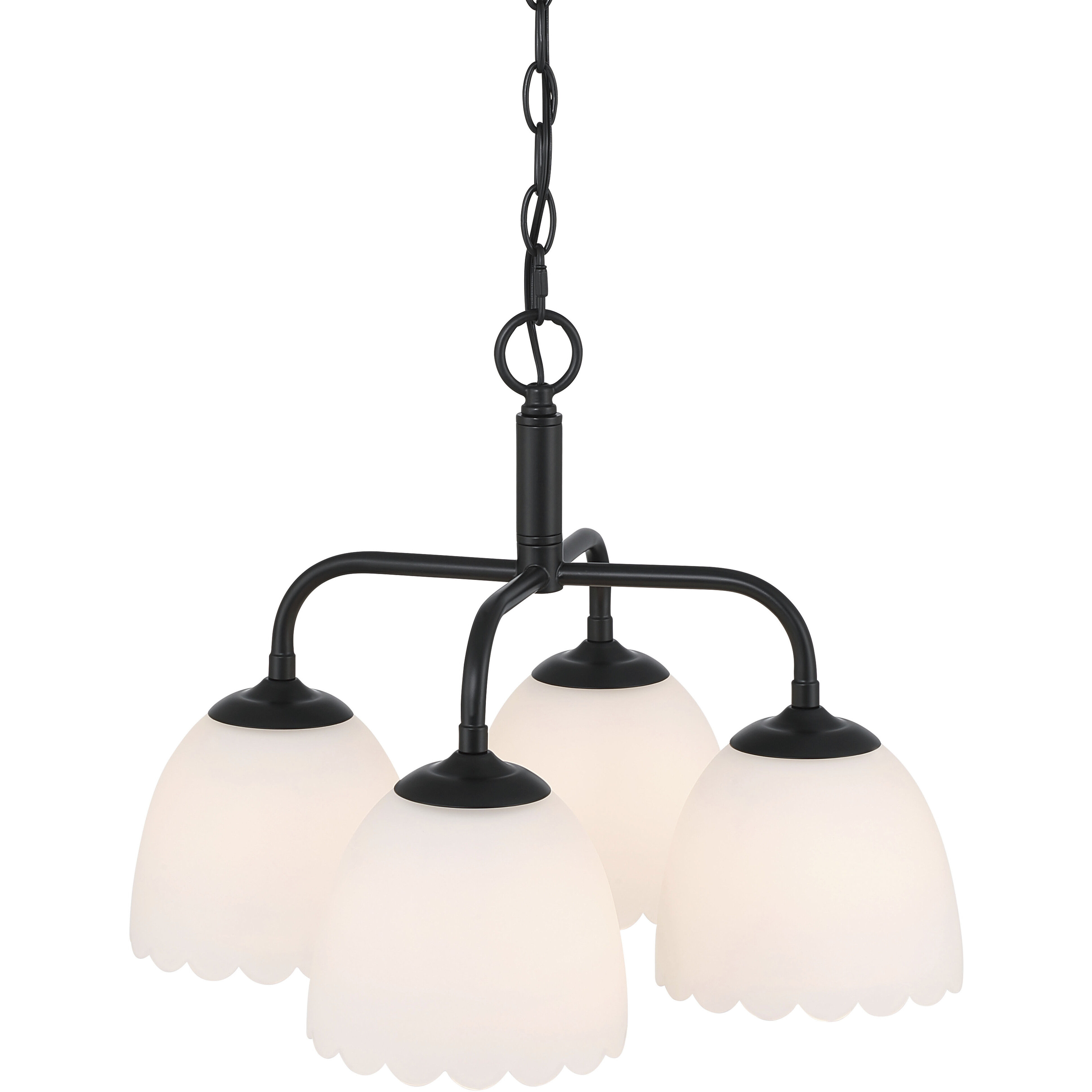 Dorinda 4 Light 18 inch Matte Black Pendant Ceiling Light