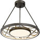 Tribeca LED 24 inch Smoked Iron And Soft Brass Pendant Ceiling Light