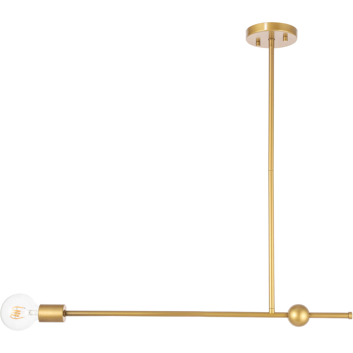 Brees 1 Light 27 inch Brass Pendant Ceiling Light