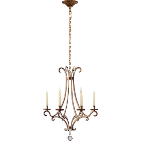 Chapman & Myers Oslo 6 Light 23.25 inch Gilded Iron Chandelier Ceiling Light, Small