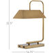 Hoxton 22.5 inch 25 watt Light Antique Brass Table Lamp Portable Light
