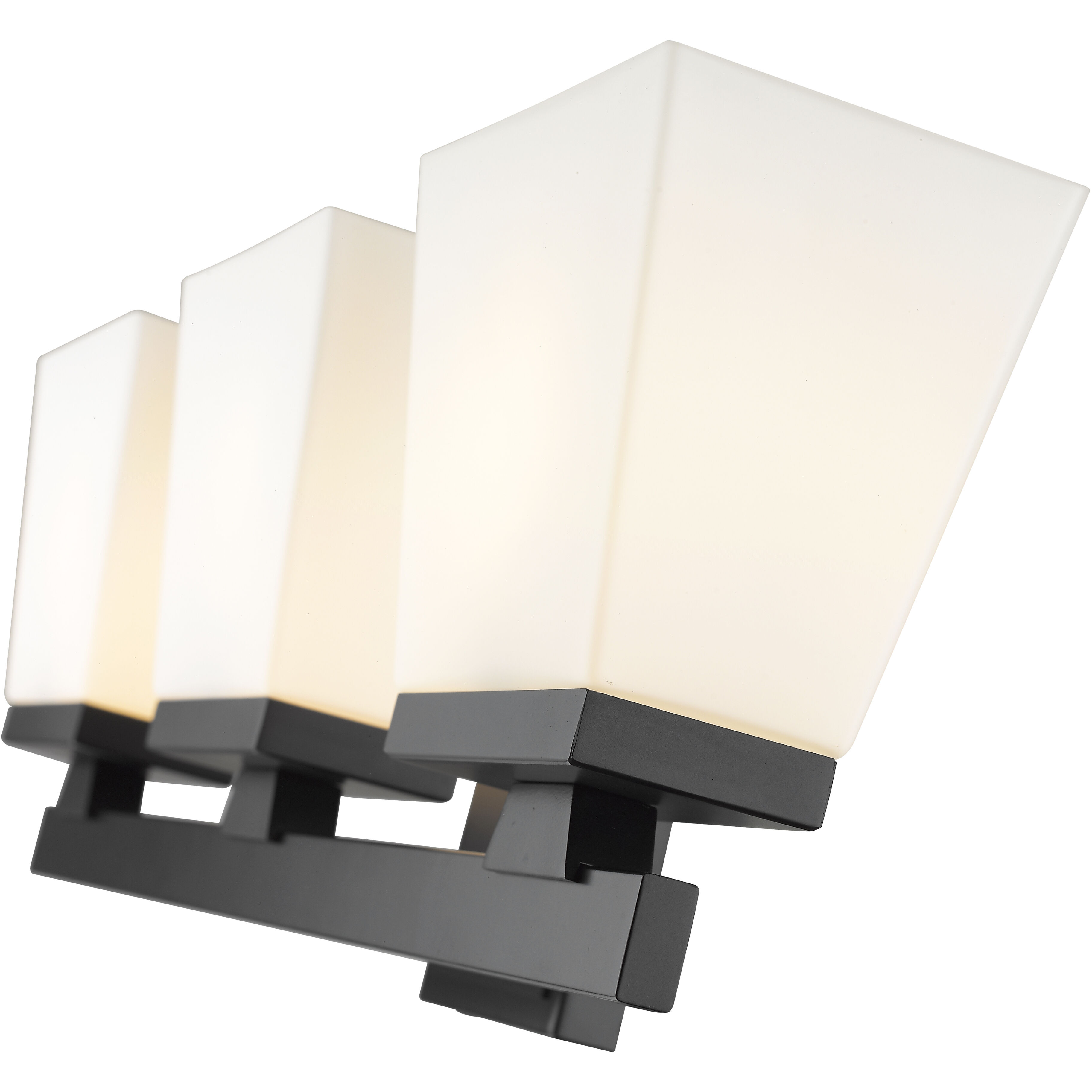 Astor 3 Light 23 inch Matte Black Vanity Wall Light