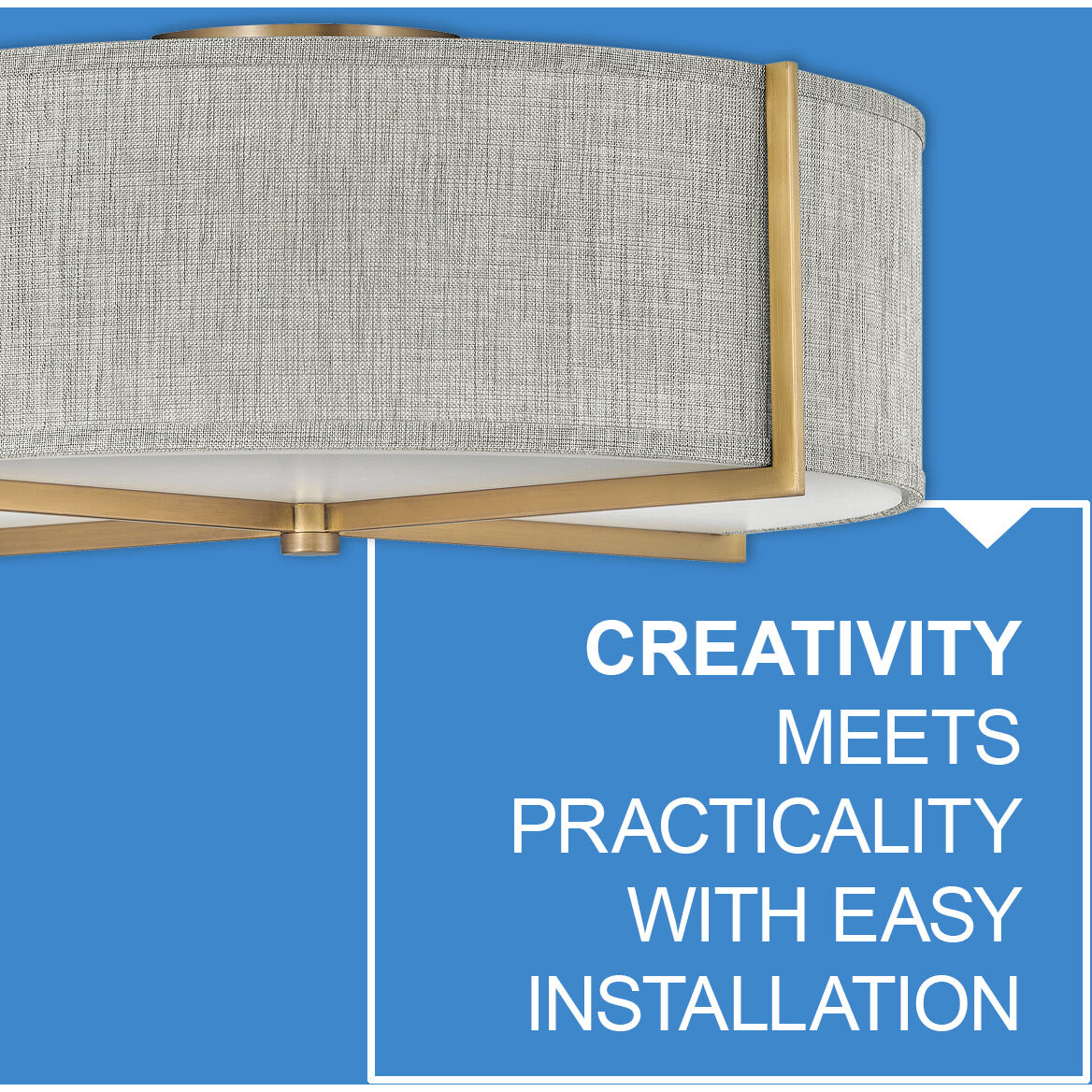 Galerie Axis 4 Light 25.5 inch Heritage Brass Indoor Semi-Flush Mount Ceiling Light