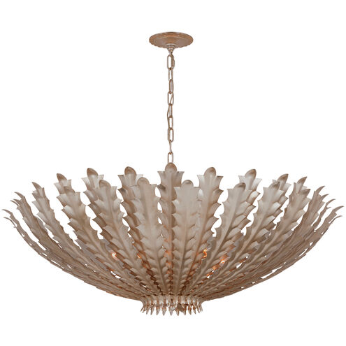 AERIN Hampton 6 Light 40 inch Burnished Silver Leaf Chandelier Ceiling Light, Extra Large