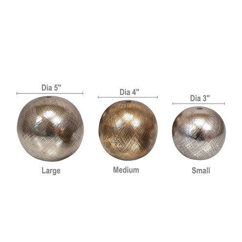 Anita Bronze/Gold/Silver Décor Balls