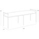 Esai Zenith Taupe Grey Bench