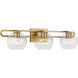 Codyn 3 Light 30 inch Satin Brass Bath Vanity Wall Light