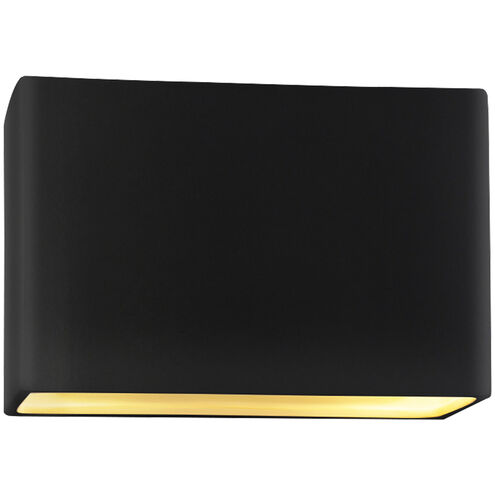 Ambiance 2 Light 12 inch Matte Black ADA Wall Sconce Wall Light