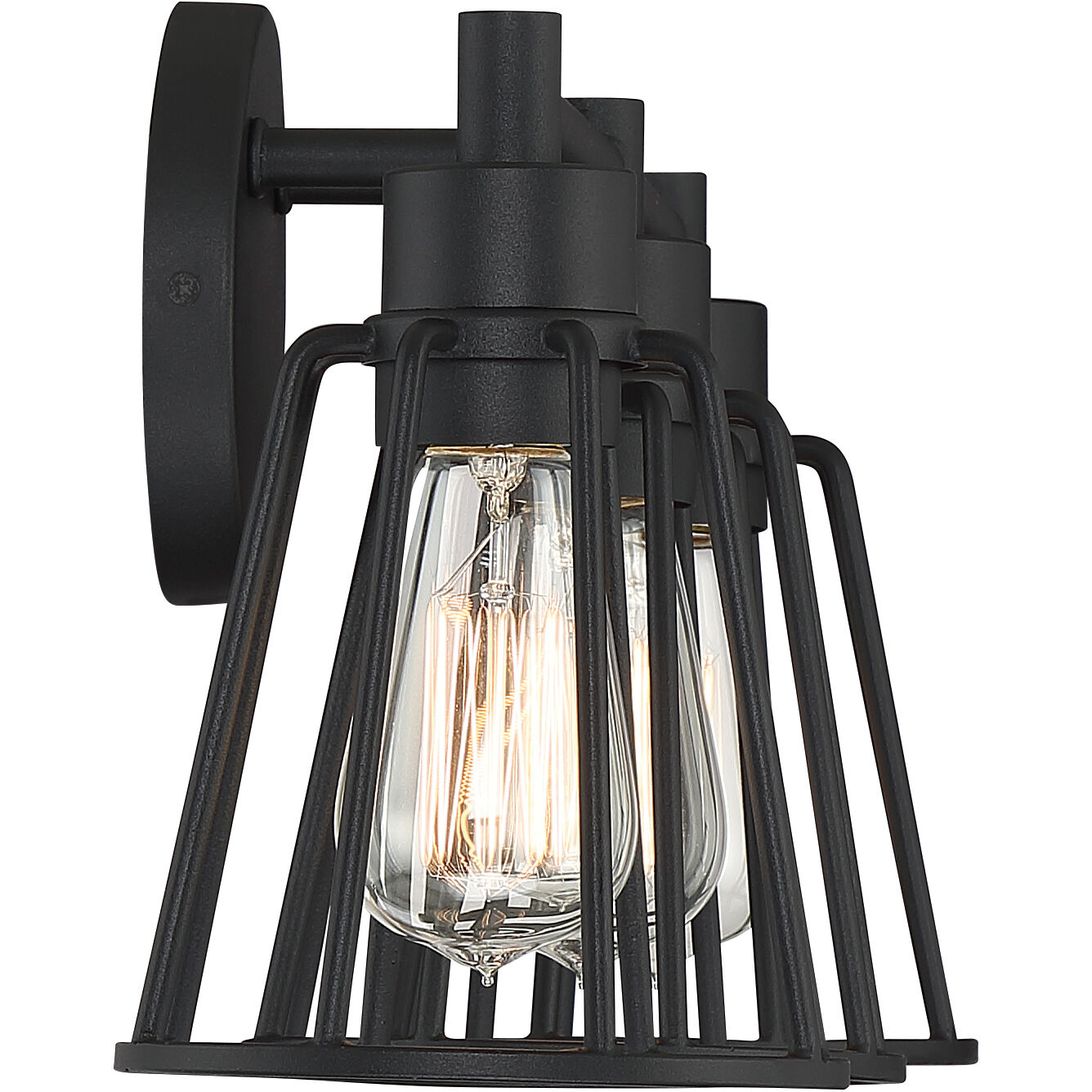 Atticus 3 Light 24 inch Earth Black Vanity Light Wall Light