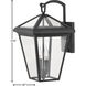 Estate Series Alford Place LED 18 inch Museum Black Outdoor Wall Mount Lantern, Medium