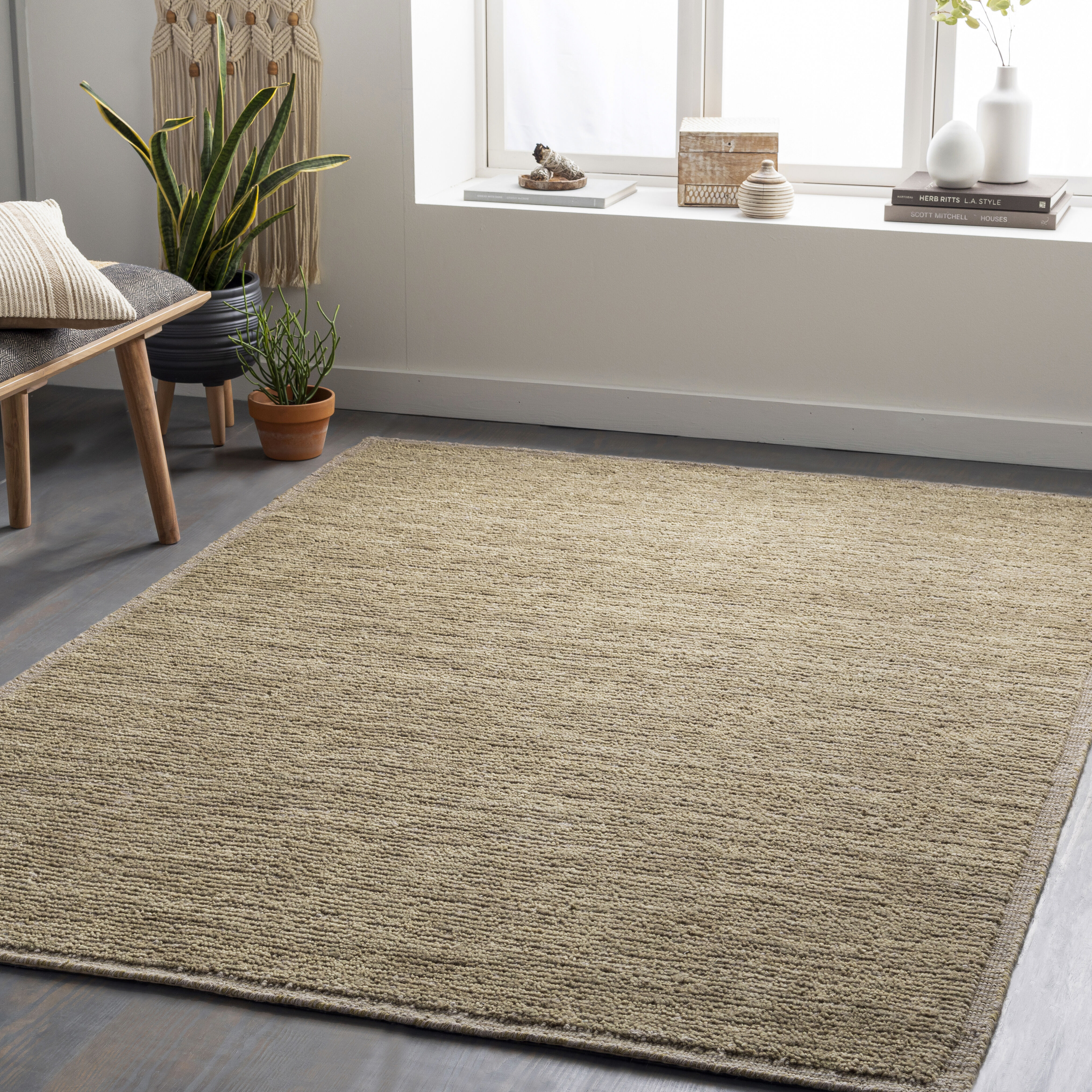Viera 36 X 24 inch Olive Rug in 2 x 3, Rectangle