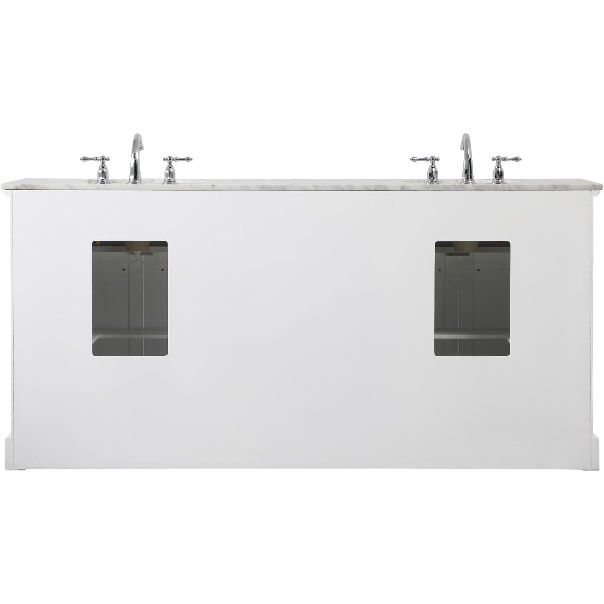 Americana 72 X 22 X 35 inch White Vanity Sink Set