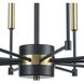 Livingston 10 Light 29 inch Matte Black Chandelier Ceiling Light