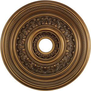 English Study Antique Bronze Medallion