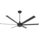 es6 72 inch Black Indoor/Outdoor Ceiling Fan