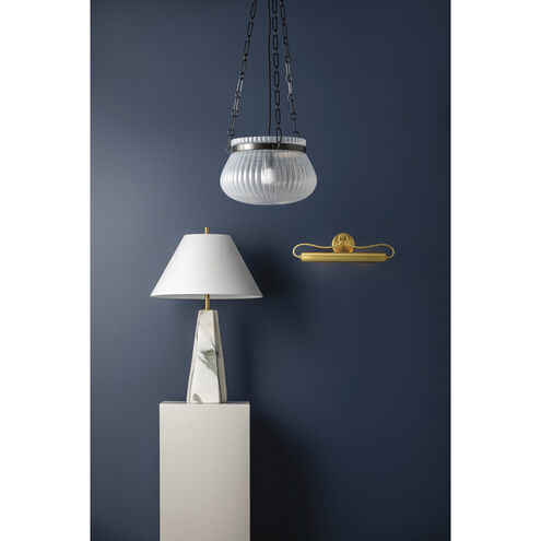 Benicia 30 inch 15.00 watt Aged Brass Table Lamp Portable Light