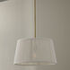 Tara 1 Light 17.75 inch Matte Brass Pendant Ceiling Light