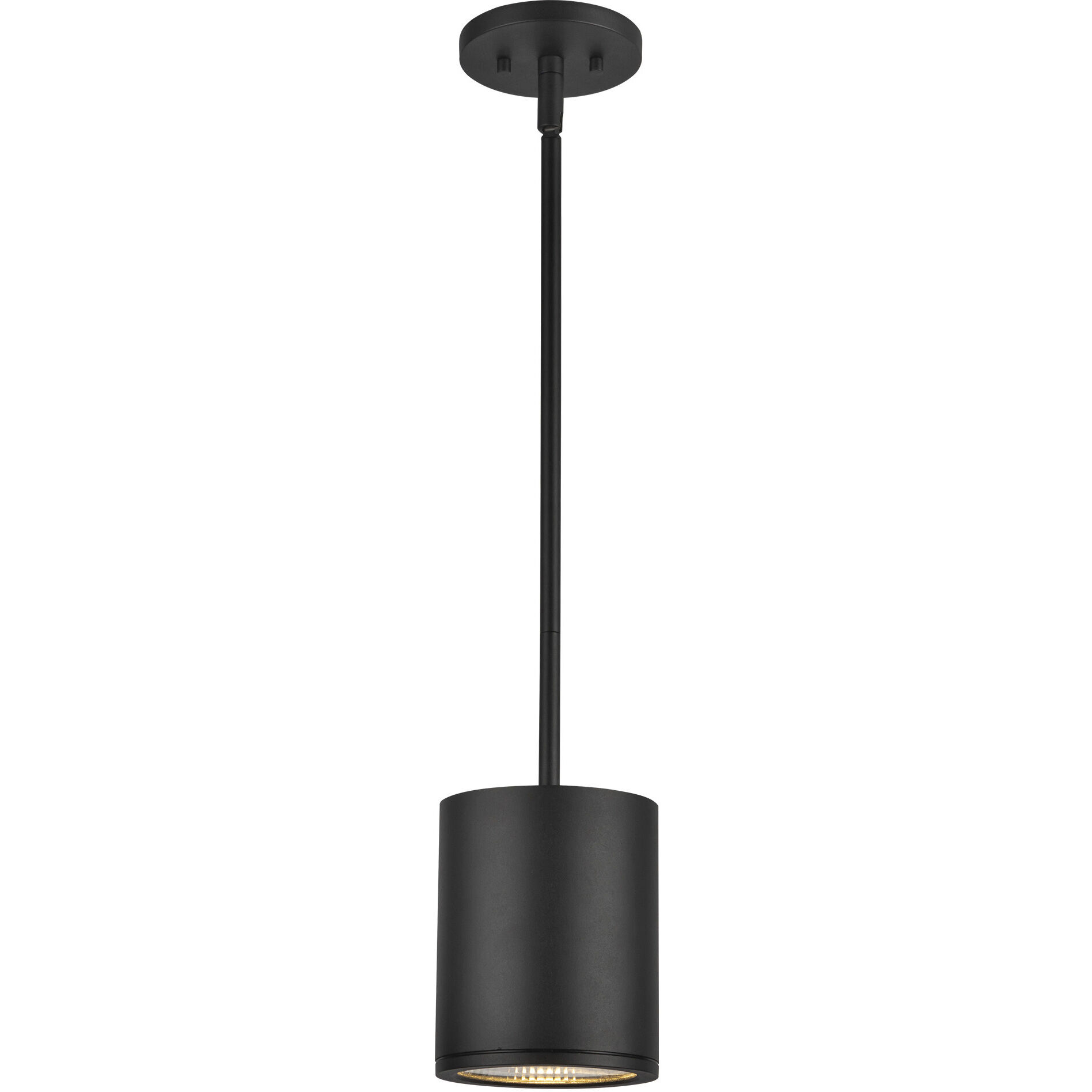Nordic LED 5 inch Black Exterior Pendant