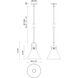 Alora Mood Emerson 1 Light 10.5 inch Matte Black Pendant Ceiling Light in Smoke Glass