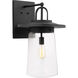 Tybee 1 Light 22.25 inch Black Outdoor Wall Lantern, Large