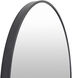Aranya 35.43 X 23.62 inch Black Mirror, Arch/Crowned Top