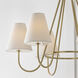 Julia 6 Light 36 inch Matte Brass Chandelier Ceiling Light