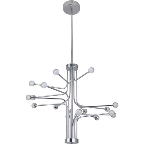 Solis LED 33 inch Chrome Chandelier Ceiling Light