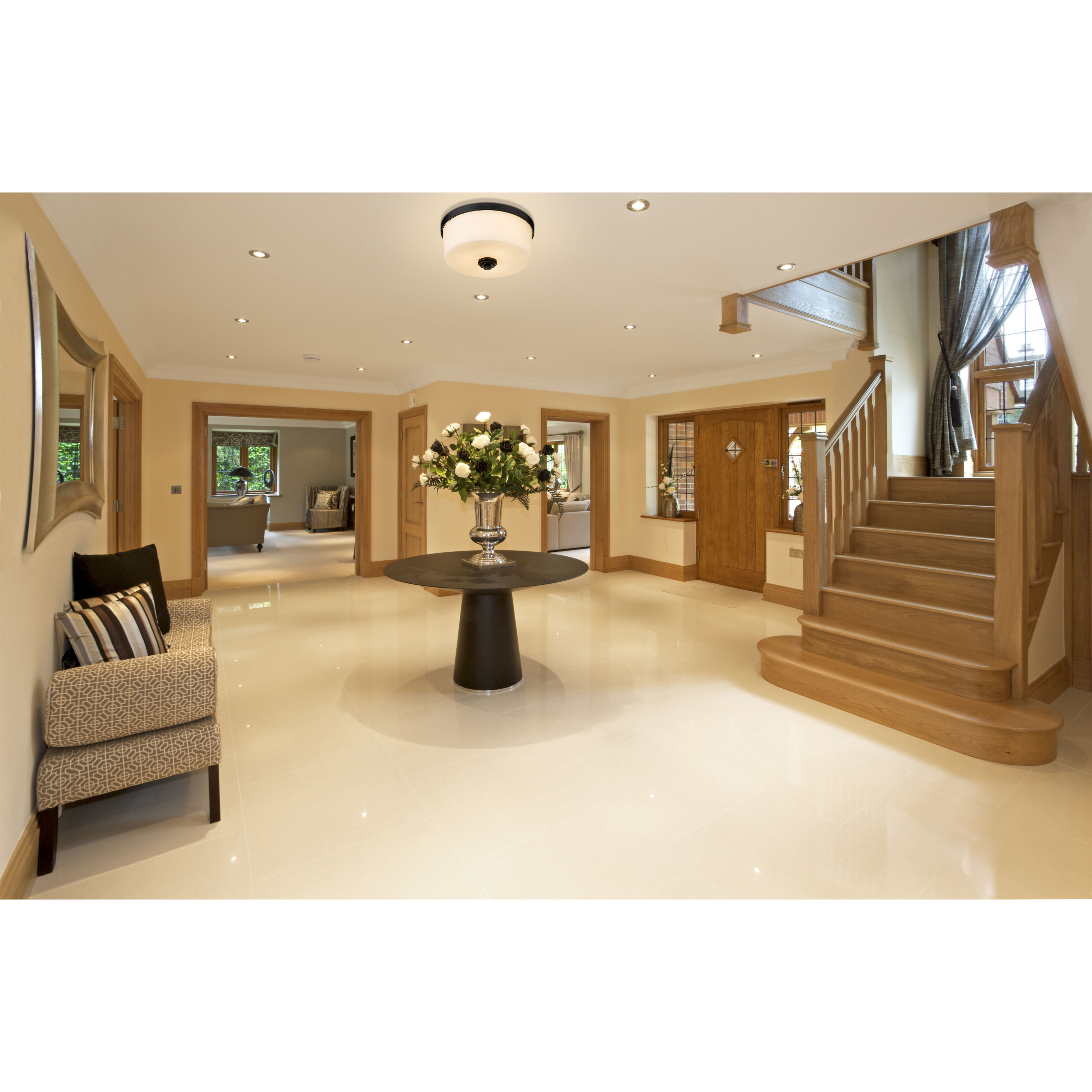 Arlington 3 Light 14 inch Matte Black Flush Mount Ceiling Light