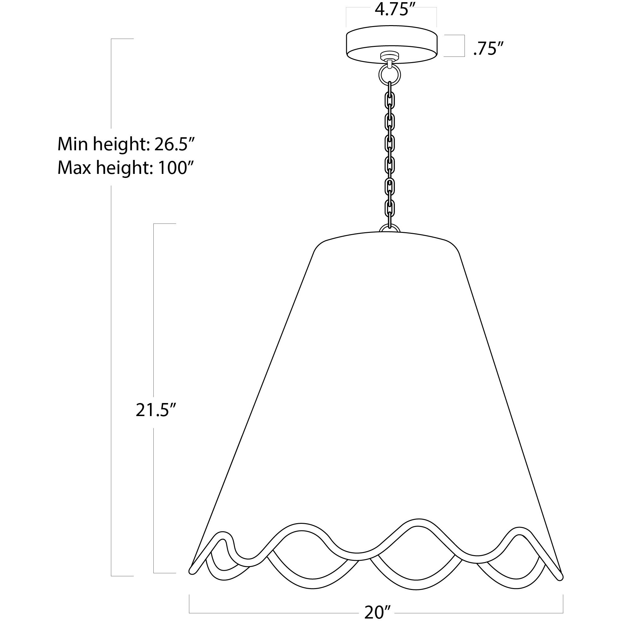 Summer 1 Light 20 inch Natural Outdoor Pendant, Large