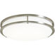 EnviroLite LED 12 inch Brushed Nickel Flush Mount Ceiling Light