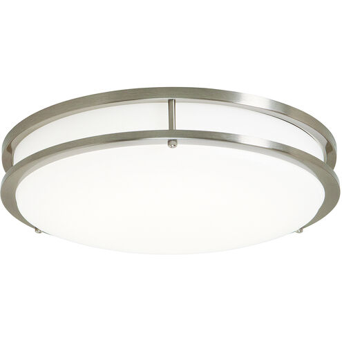 EnviroLite LED 12 inch Brushed Nickel Flush Mount Ceiling Light