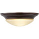 Nash 1 Light 11.5 inch Bronze Flush Mount Ceiling Light