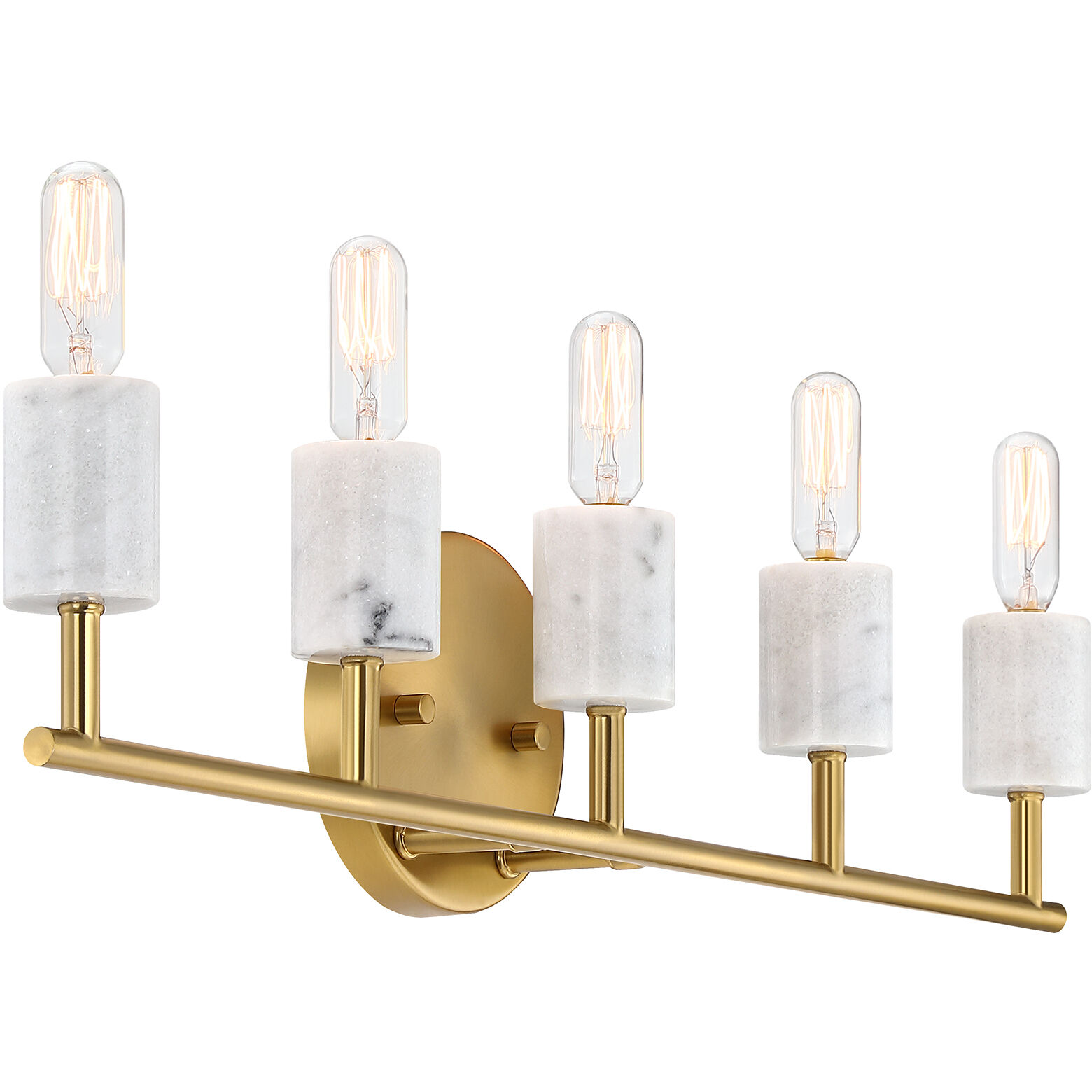 Star Dust 5 Light 24.25 inch Brushed Gold Vanity Light Wall Light