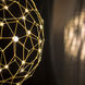 Spheris LED 31.5 inch Natural Brass Globe Pendant Ceiling Light