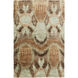Scarborough 96 X 60 inch Khaki, Dark Green, Tan, Dark Brown, White Rug