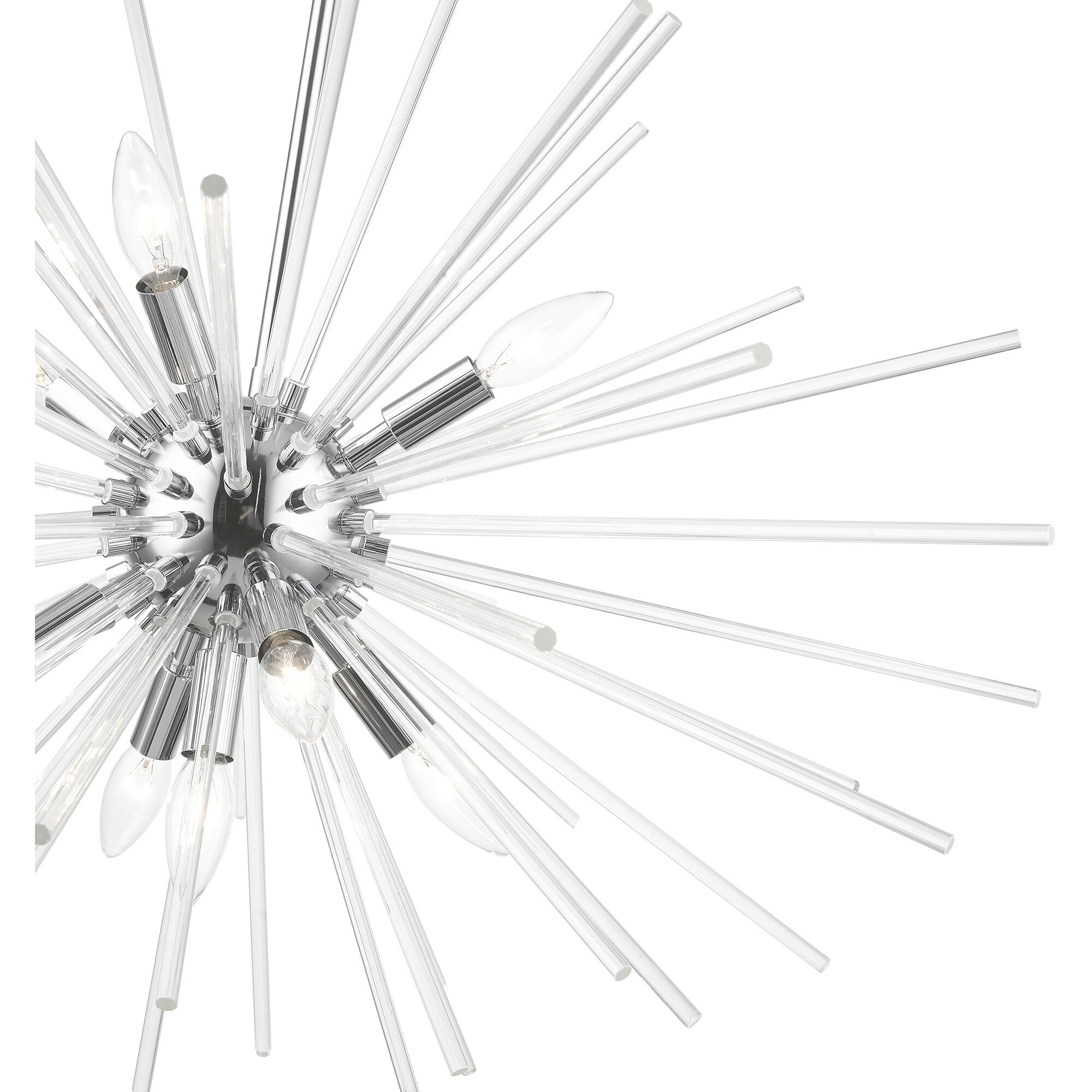 Utopia 9 Light 32 inch Polished Chrome Pendant Chandelier Ceiling Light, Large