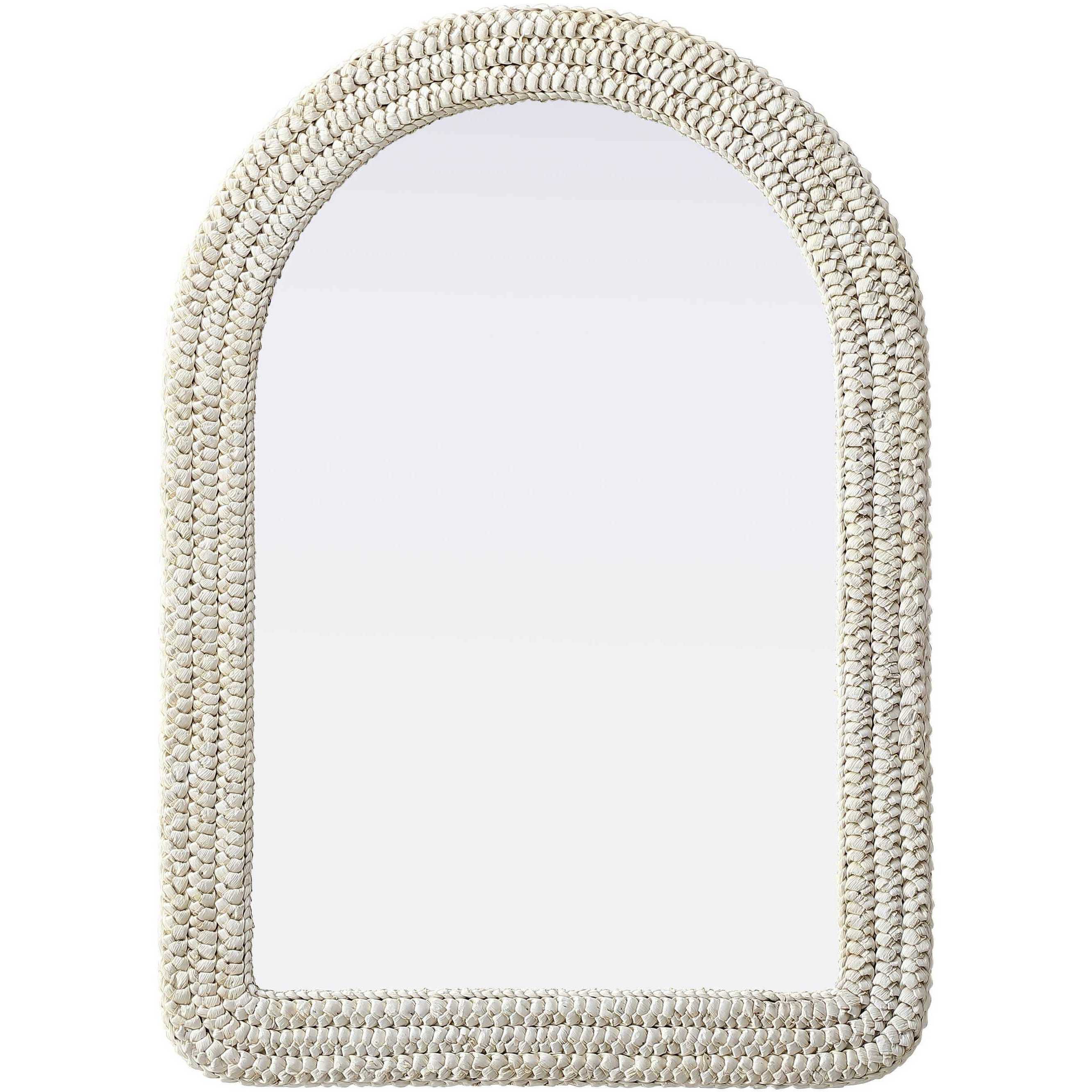 Marlowe 42 X 30 inch Linen White Mirror