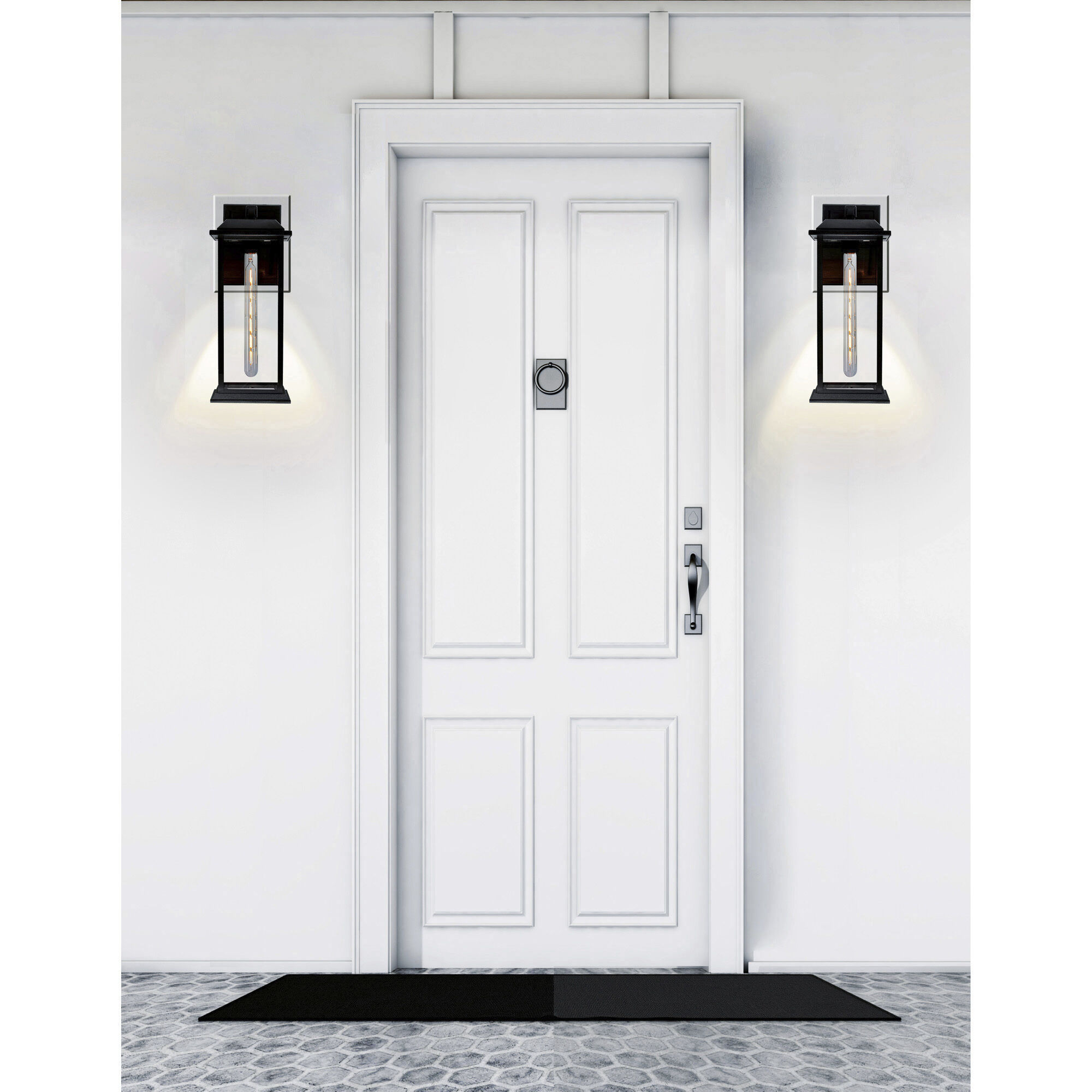 Blackbridge 1 Light 16 inch Black Outdoor Wall Light