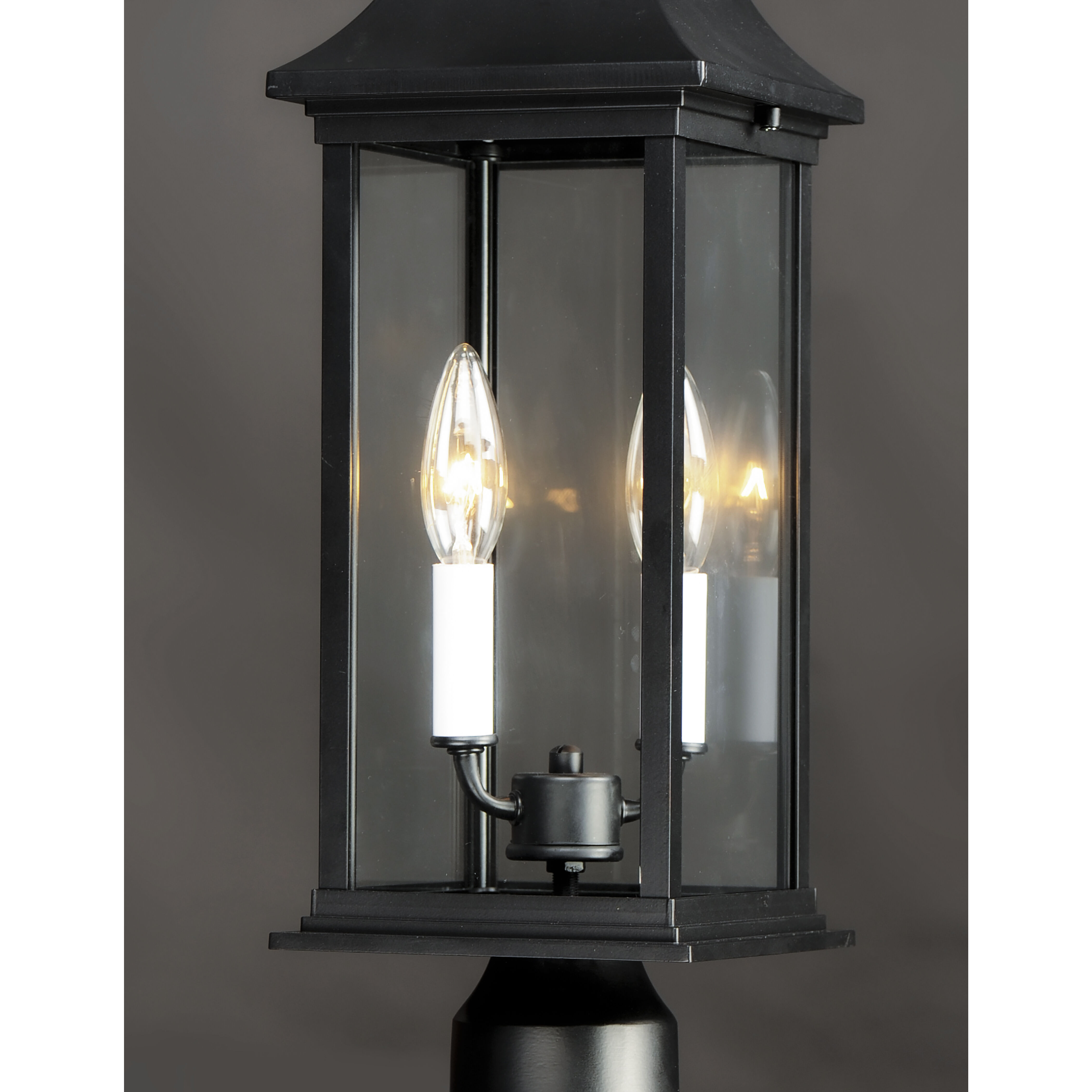 Vicksburg 2 Light 20 inch Black Outdoor Pole/Post Mount