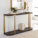 Palisade 54 inch Coffee and Antique Gold Console Table