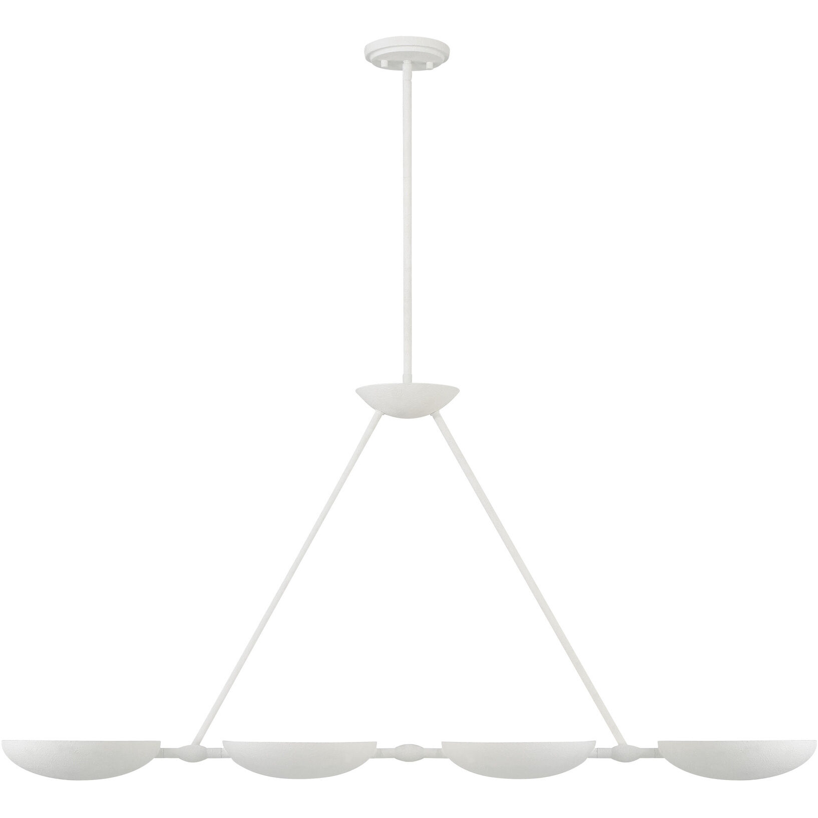Undertas 4 Light 48 inch Piastra Plaster Island Light Ceiling Light