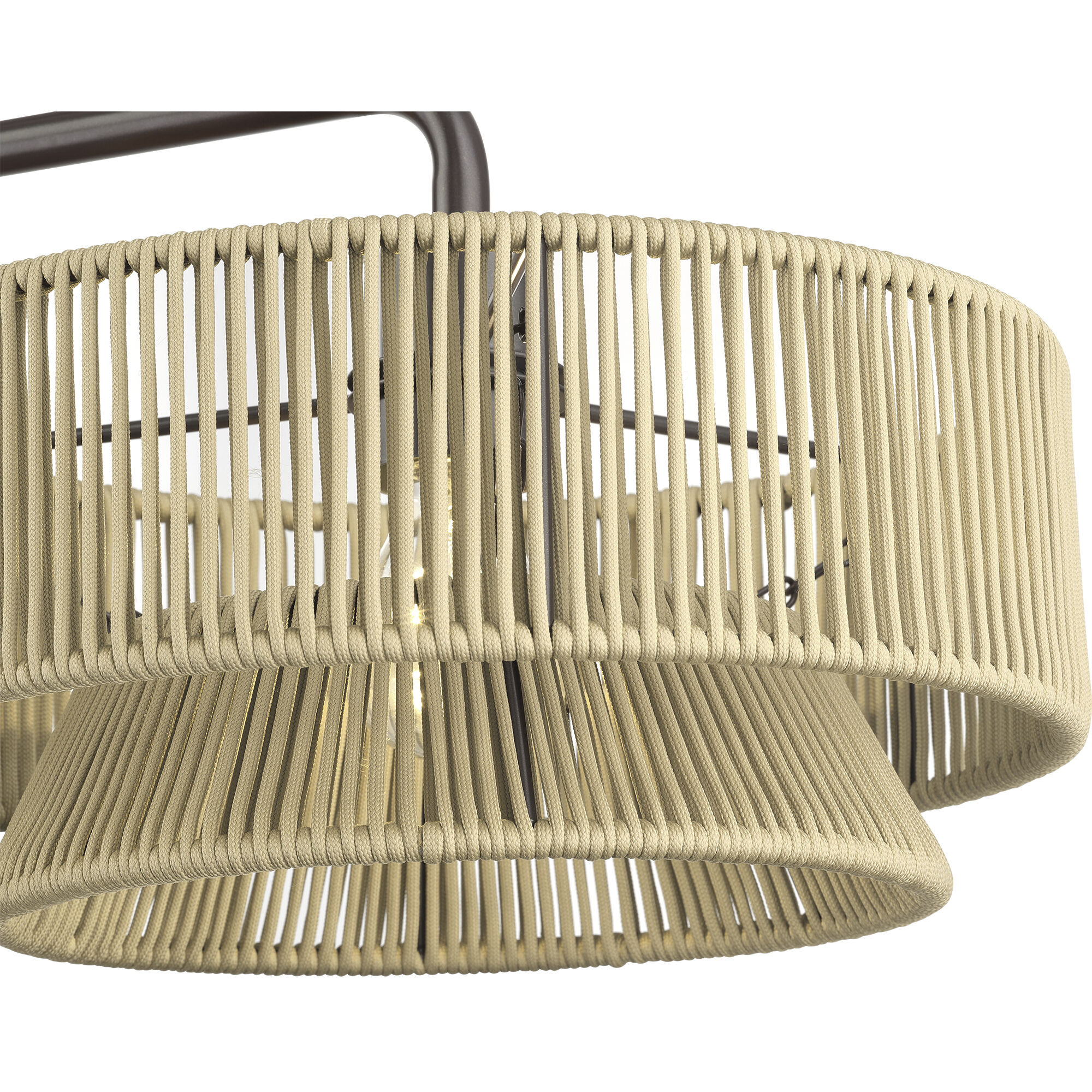 Florell 3 Light 47 inch English Bronze Linear Chandelier Ceiling Light, Extra Large