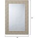 Structure 38 X 26 inch Ivory Mirror