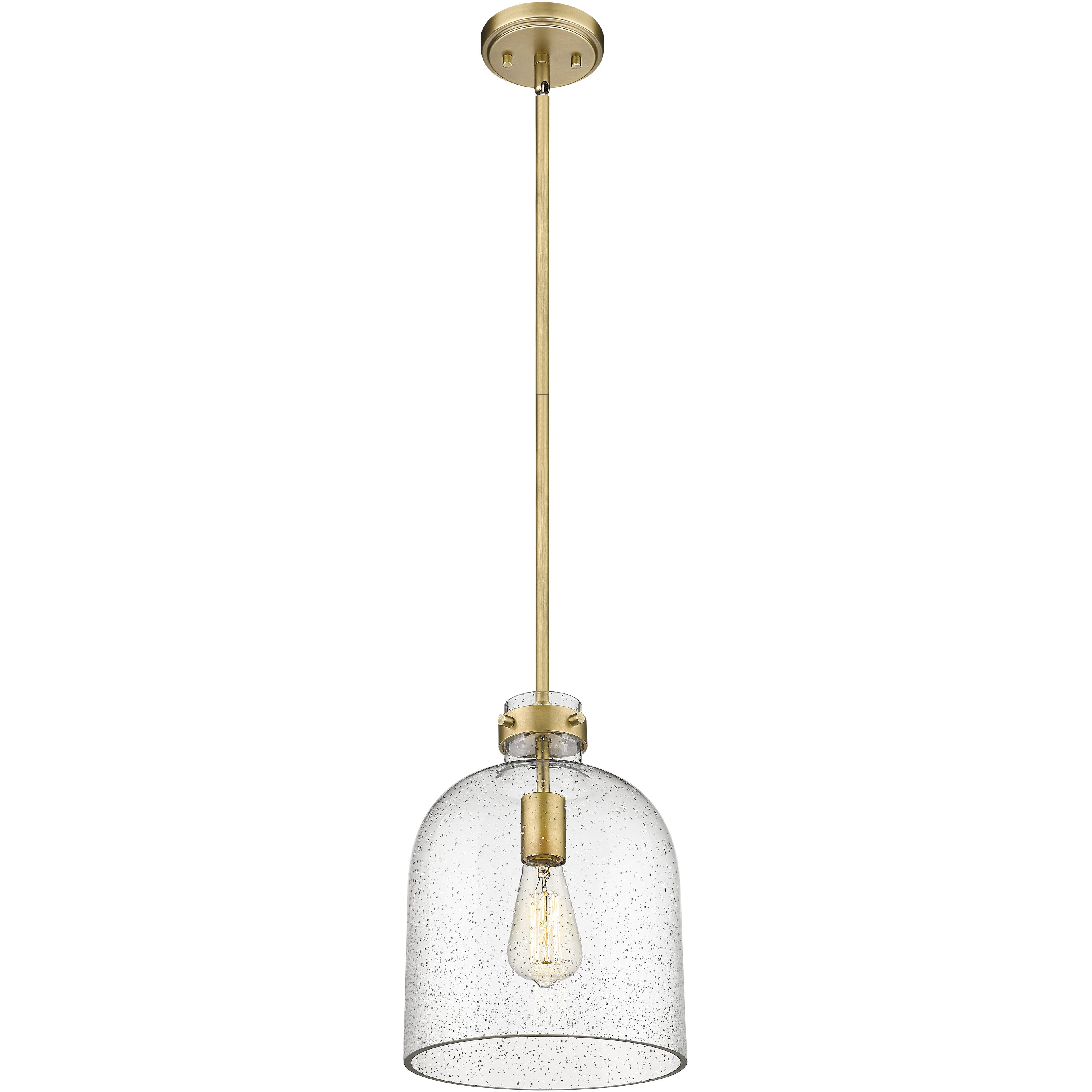 Pearson 1 Light 9.5 inch Rubbed Brass Pendant Ceiling Light